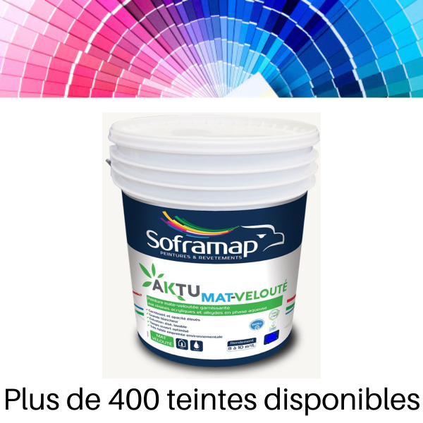 Aktu Mat - Velouté -1grCOV Label Excel Soframap Teintable